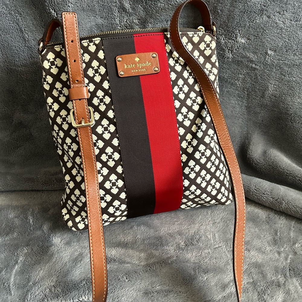 Kate Spade Black and Red Crossbody Bag